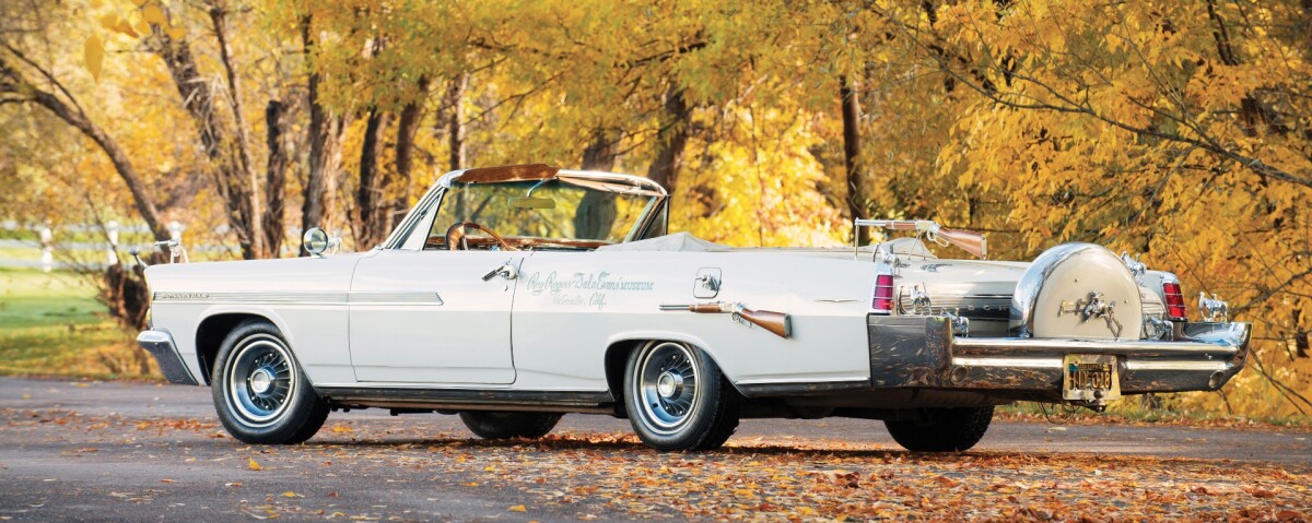 Roy Rogers' 1963 Pontiac Bonneville Nudiemobile fetched $308,000, which is a record for a Bonneville, but still less than his saddle ($386,500) or his Martin guitar ($554,500).