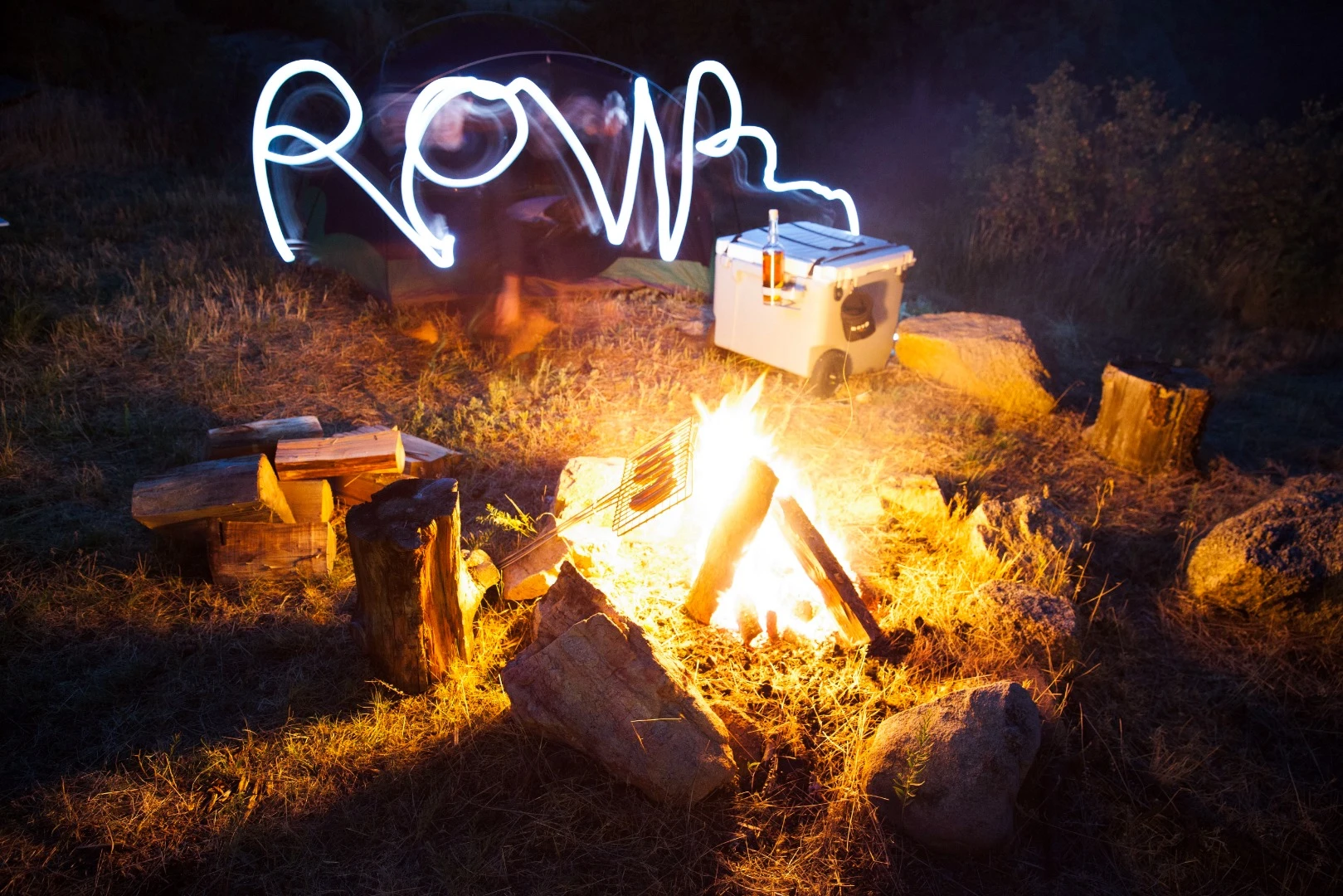 At camp with Rovr coolers