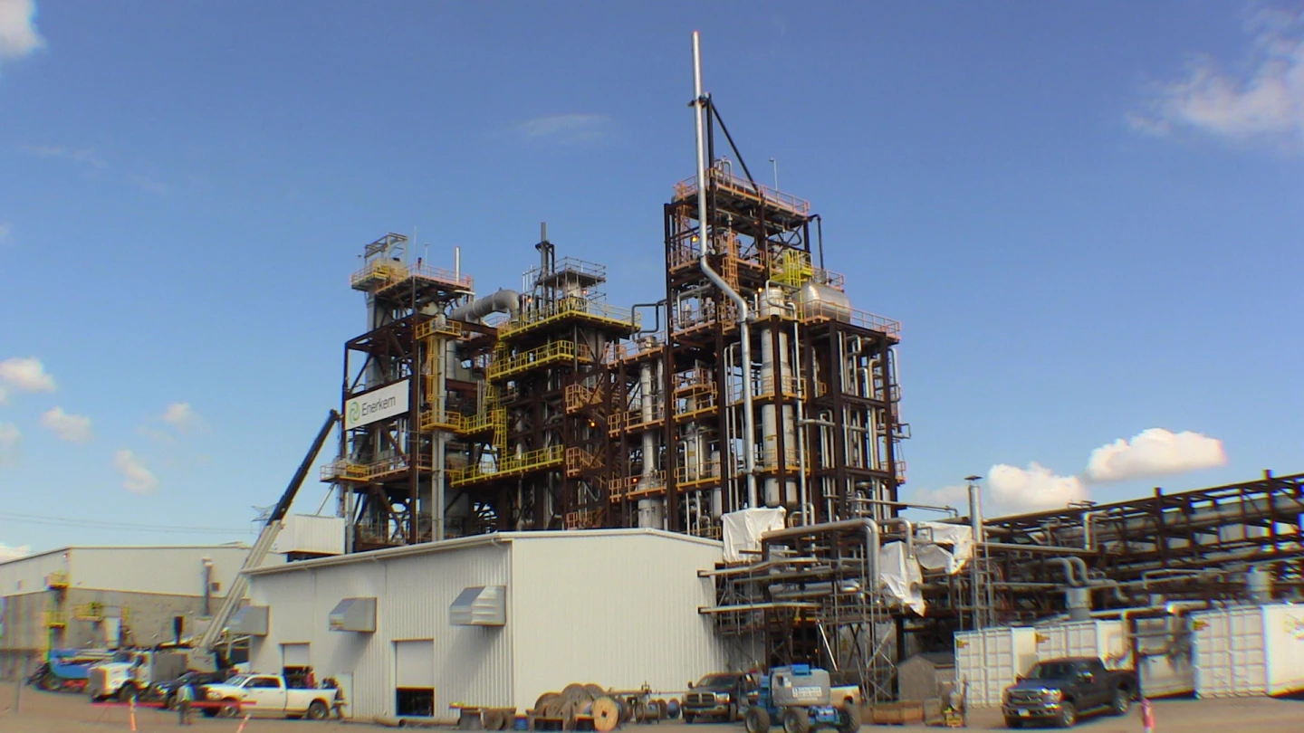 Enerkem's Edmonton plant diverts municipal garbage and turns it into methanol, ethanol, and other chemical products