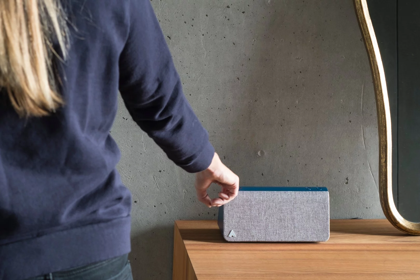 The Kevin triangular speaker is billed as a virtual roommate