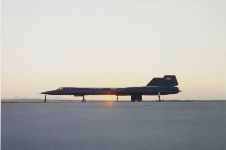 SR-71 on the ground