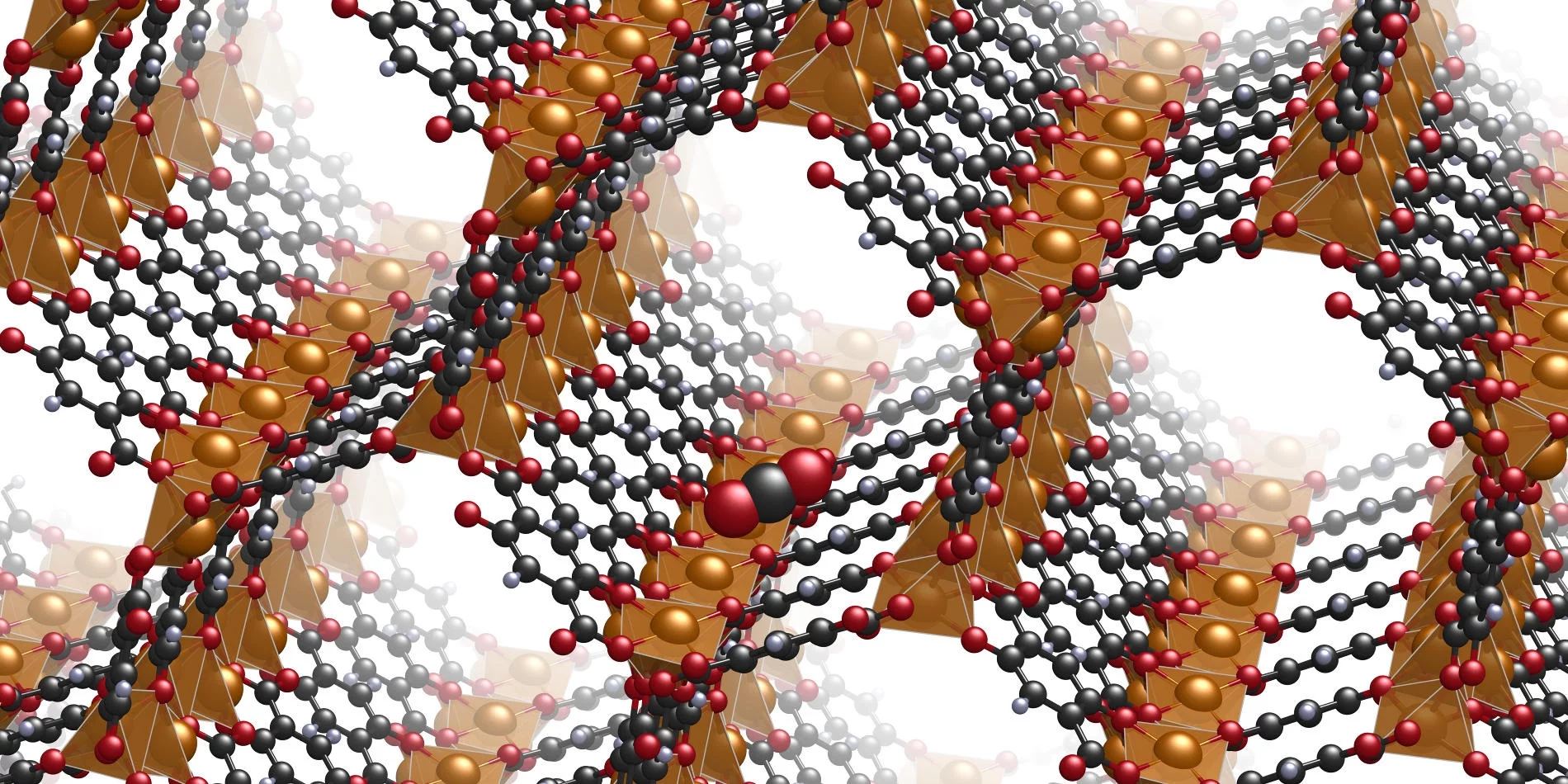 An illustration of the structure of MOF 74, which could be used to create programmable materials
