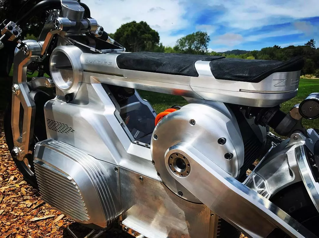 The Zeus electric motorcycle is the first to feature an E-Twin power unit that's built around two high-output electric motors driving one shaft