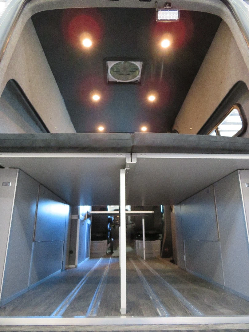 A look at the Sprinter's rear bed