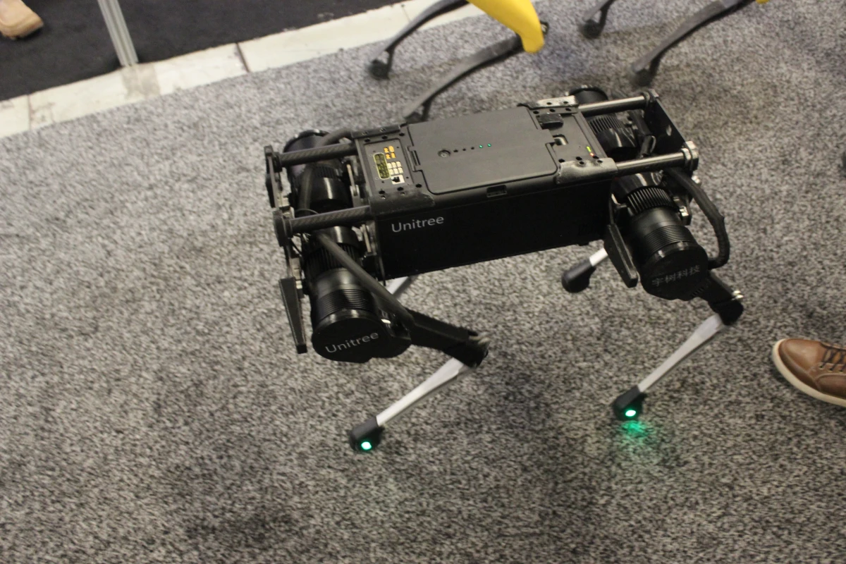 Laikago trots across the carpet, at ICRA 2019