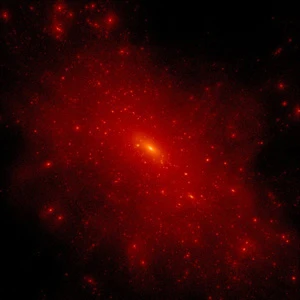 A high resolution zoom of the 250Mpc box (Made by Stefan Gottlober (AIP) with IDL)