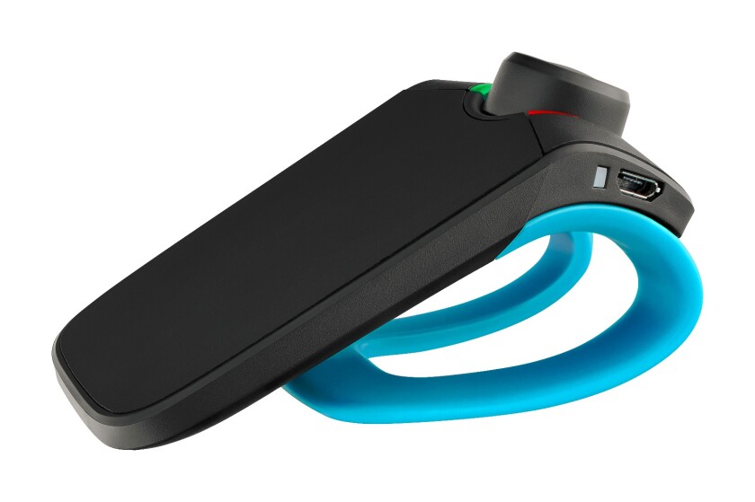 MINIKIT Neo 2 HD has a flexible clip for connecting to a car's sun visor