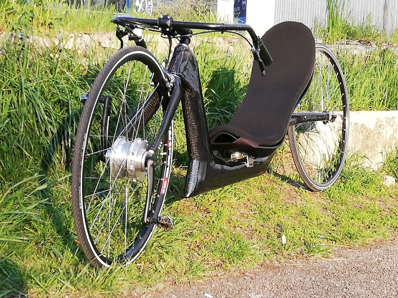 Chainless KerVelo recumbent bike is back, in lowerprofile carbon fiber