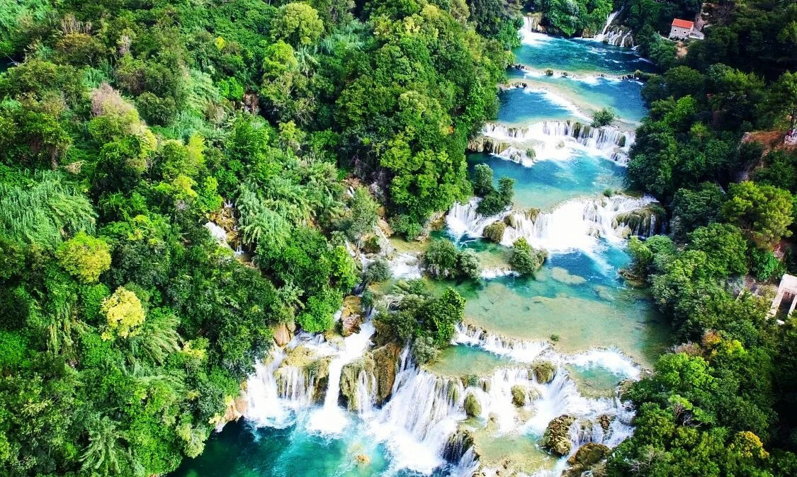 Krka Waterfalls in Croatia