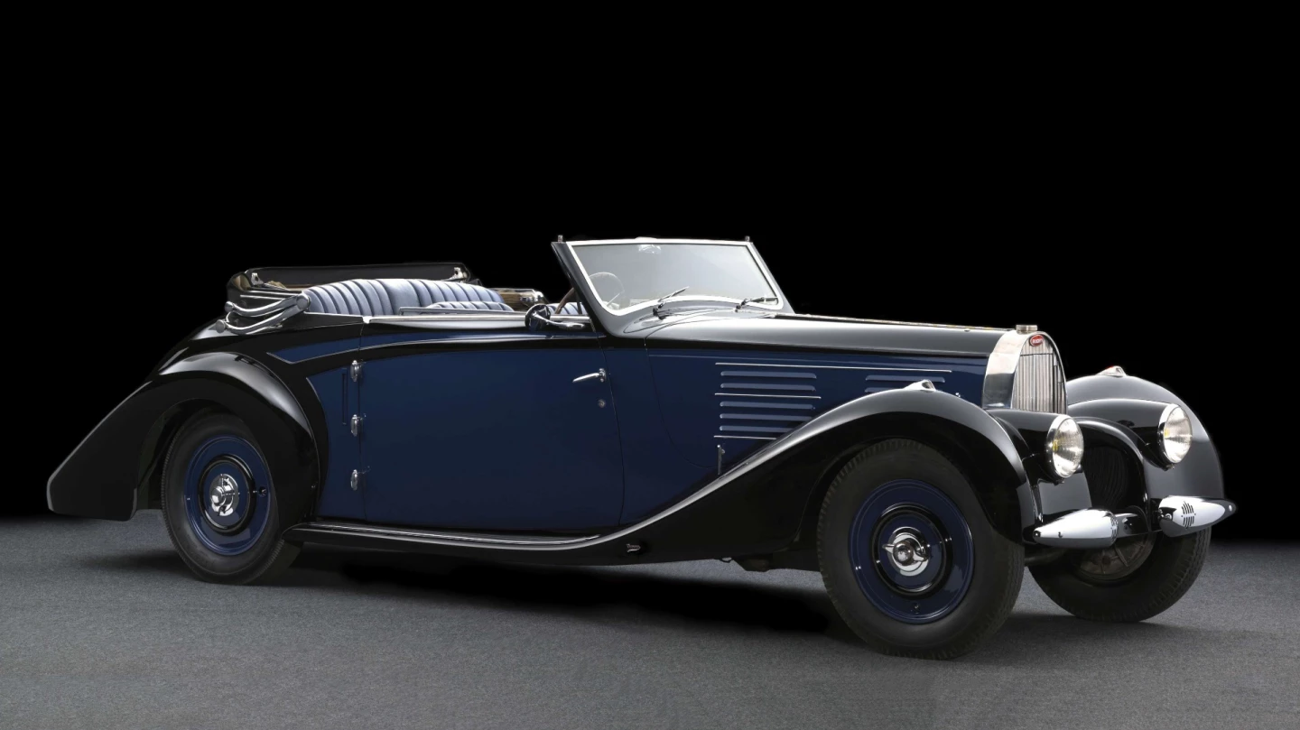 No sale | Bugatti Type 57 Cabriolet Vanvooren | Artcurial | Lot 16 | Auction Description | Estimate: €650,000 to €950,000
