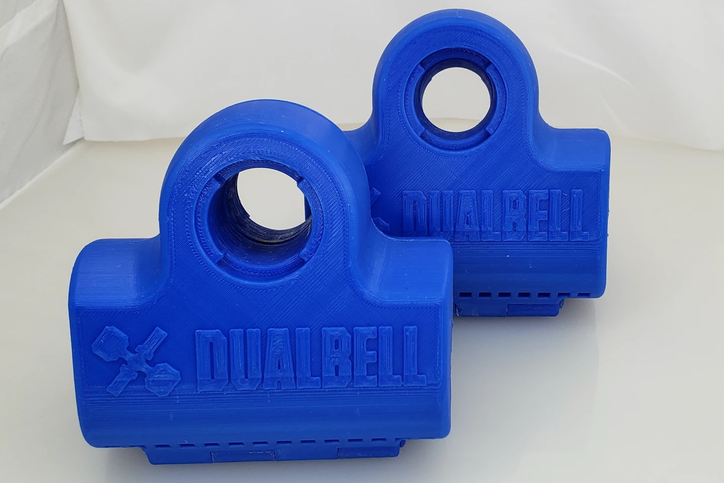 The present prototype Dualbells – the production version will be injection-moulded