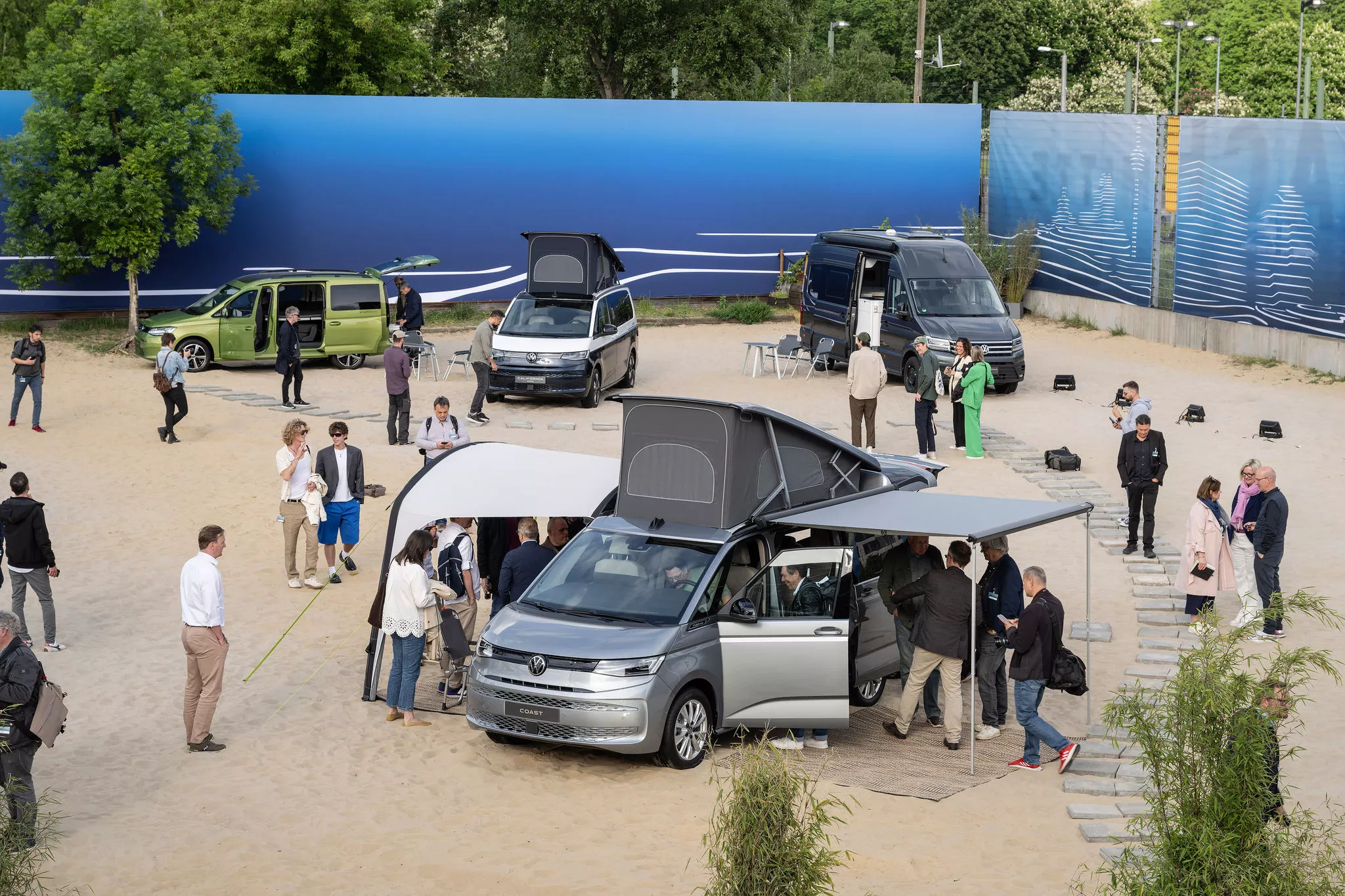 Volkswagen shows off the entire California camper lineup, from Caddy California to Crafter Grand California
