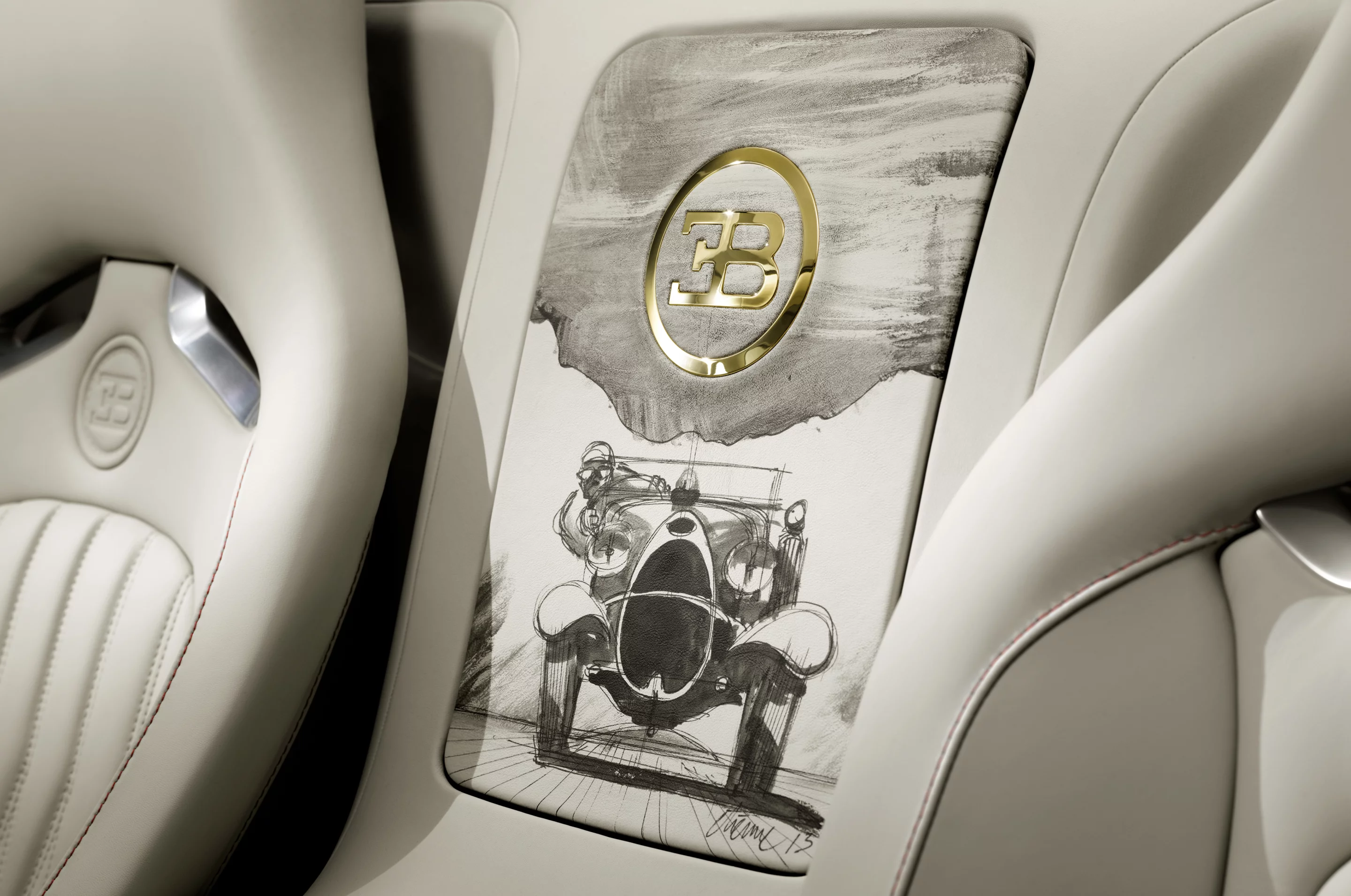 Bugatti highlights the interior with artwork