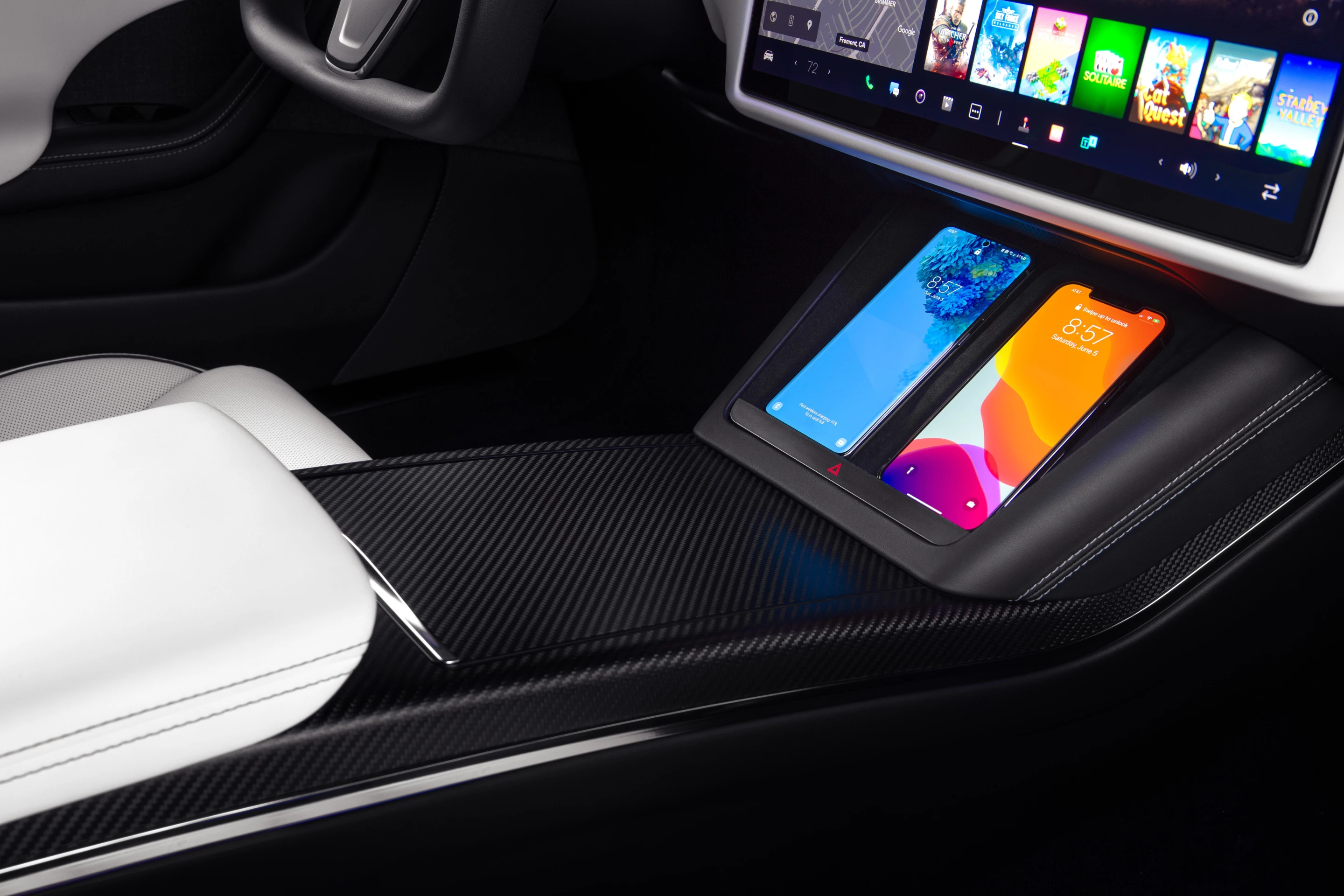 Tesla has also completely reworked the interior for the Model S Plaid