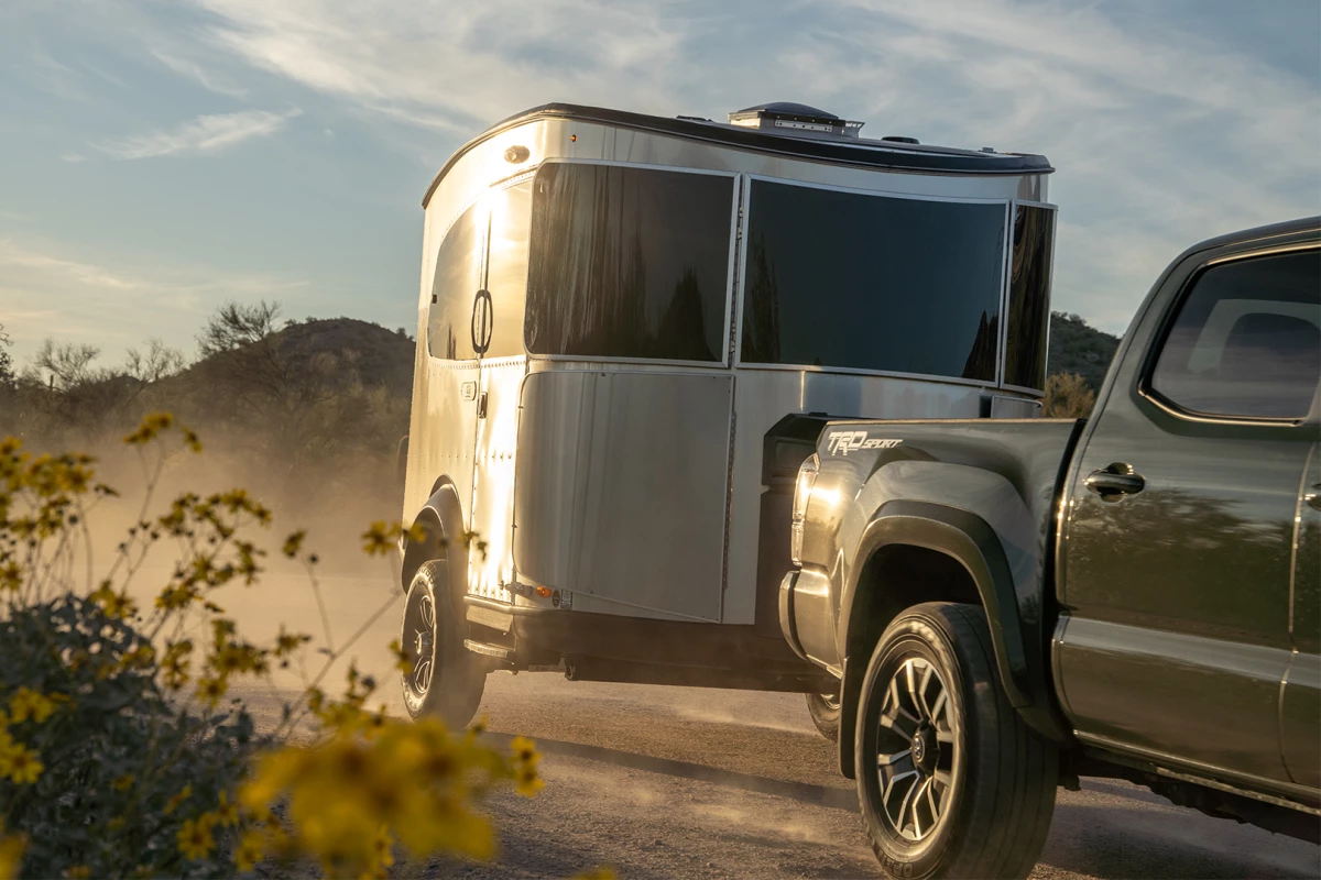 The Airstream REI Co-op Special Edition Basecamp is built for off-road adventure