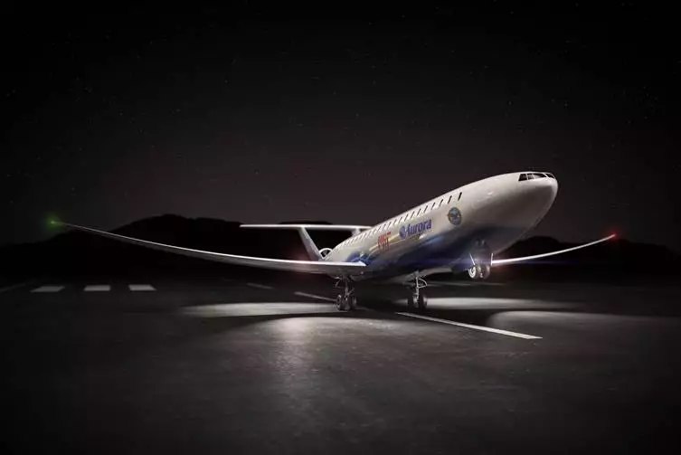 The Aurora D8 taking off