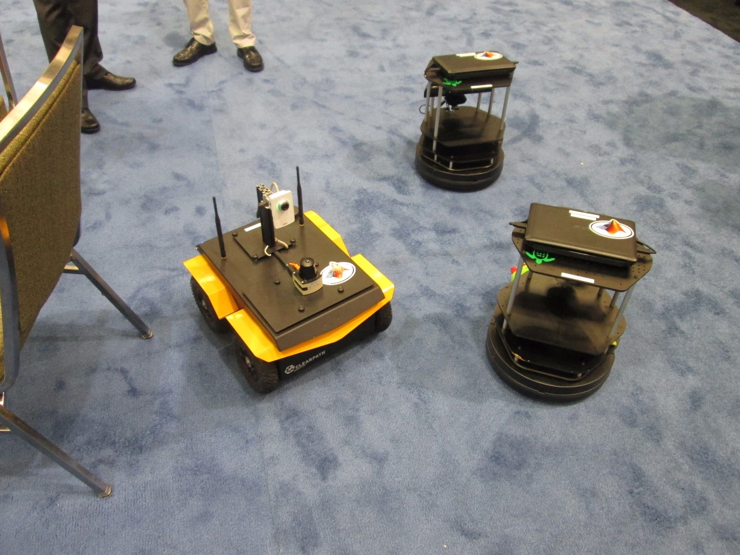 Robots wander the hall at ICRA 2015 – not aimlessly, they are mapping the area
