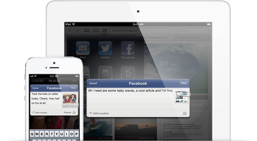 iOS 6 adds Facebook integration
