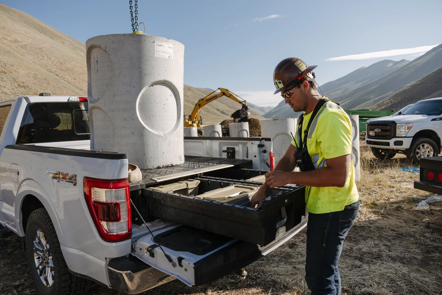With a 2,000-lb capacity, the top of the Decked drawer system still lets you carry heavy and oversized cargo that doesn't fit in the drawers - it also works as a sleeping platform for camping