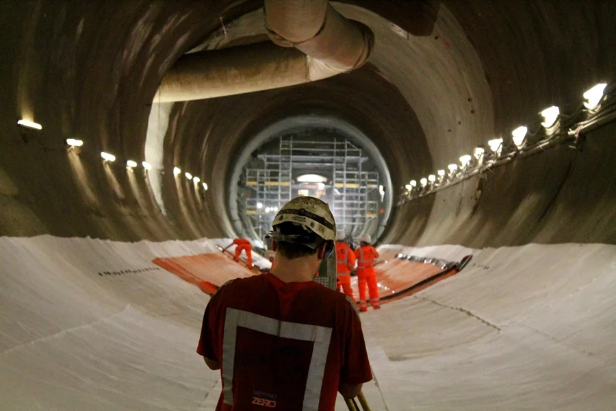 The UK's new Crossrail rail route features 42 km (26 miles) of new tunnels dug below London (Photo: Stu Robarts/Gizmag)
