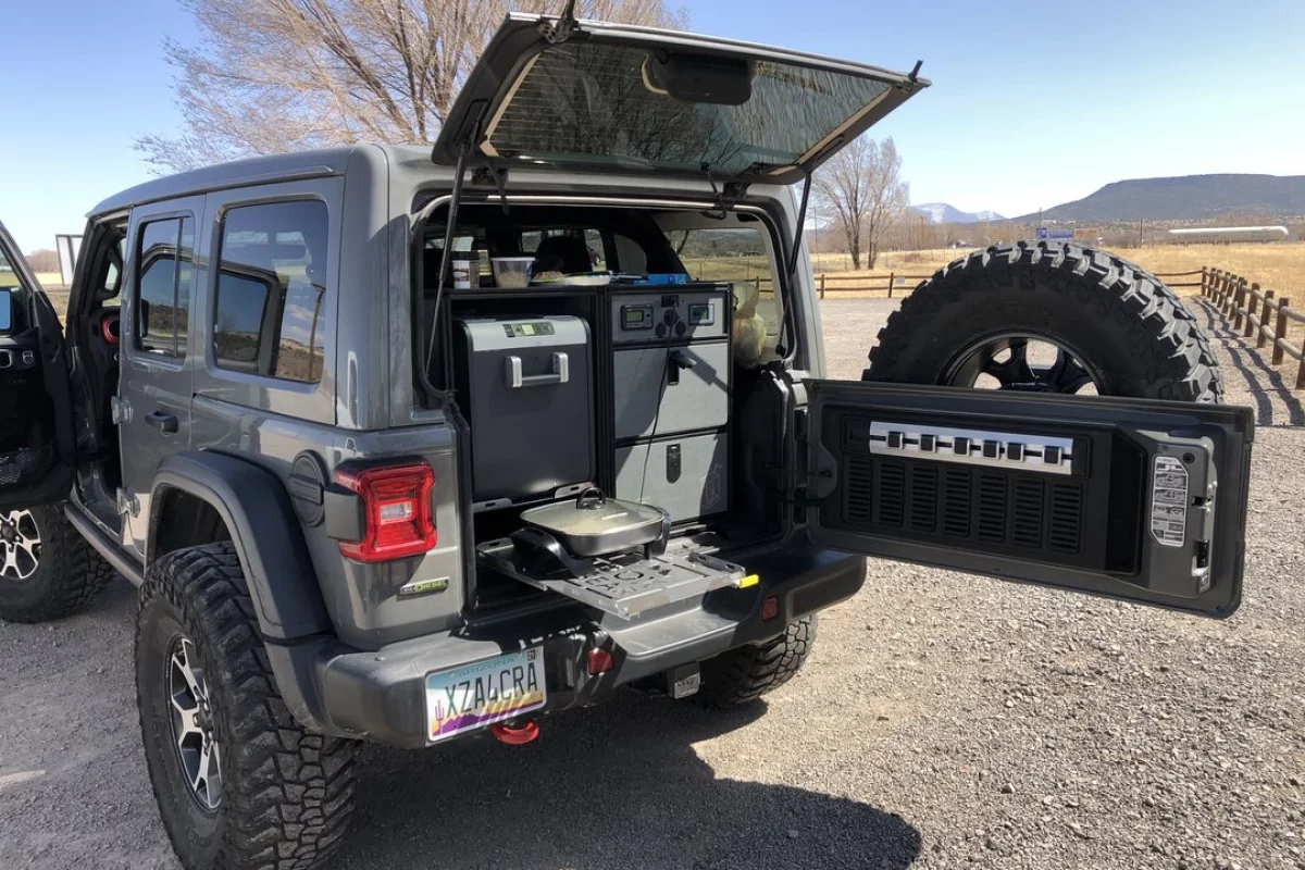 DirtBox Gear looks to augment the Jeep Wrangler's heralded off-roading prowess with electric-camping capabilities