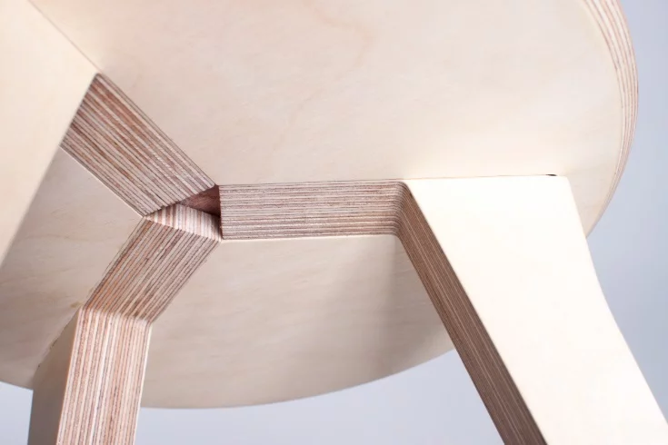 Edie stool by OpenDesk fits together without the need for tools