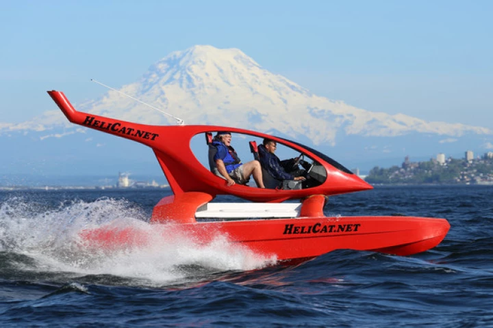 The Helicat 22 "takes off"