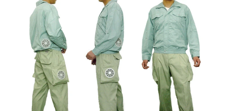 Kuchofuku's Air-Conditioned Cooling pants feature two battery powered fans to keep your legs cool