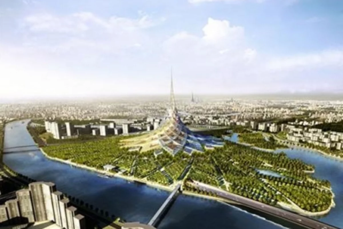 Design sketch of Foster + Partners' Crystal Island ProjectImage: http://www.fosterandpartners.com/