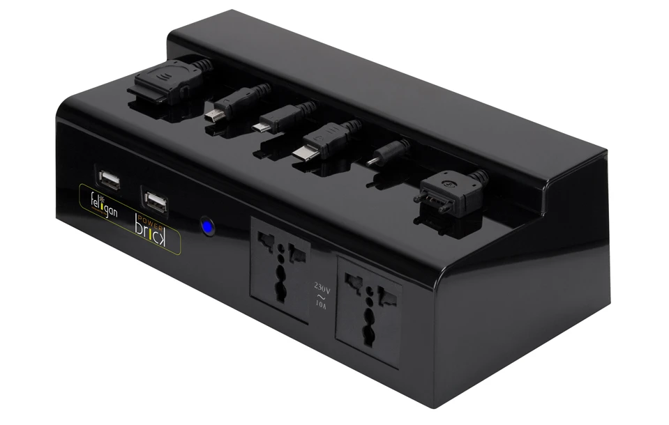 The PowerBrick universal charger can power up to 11 devices at once