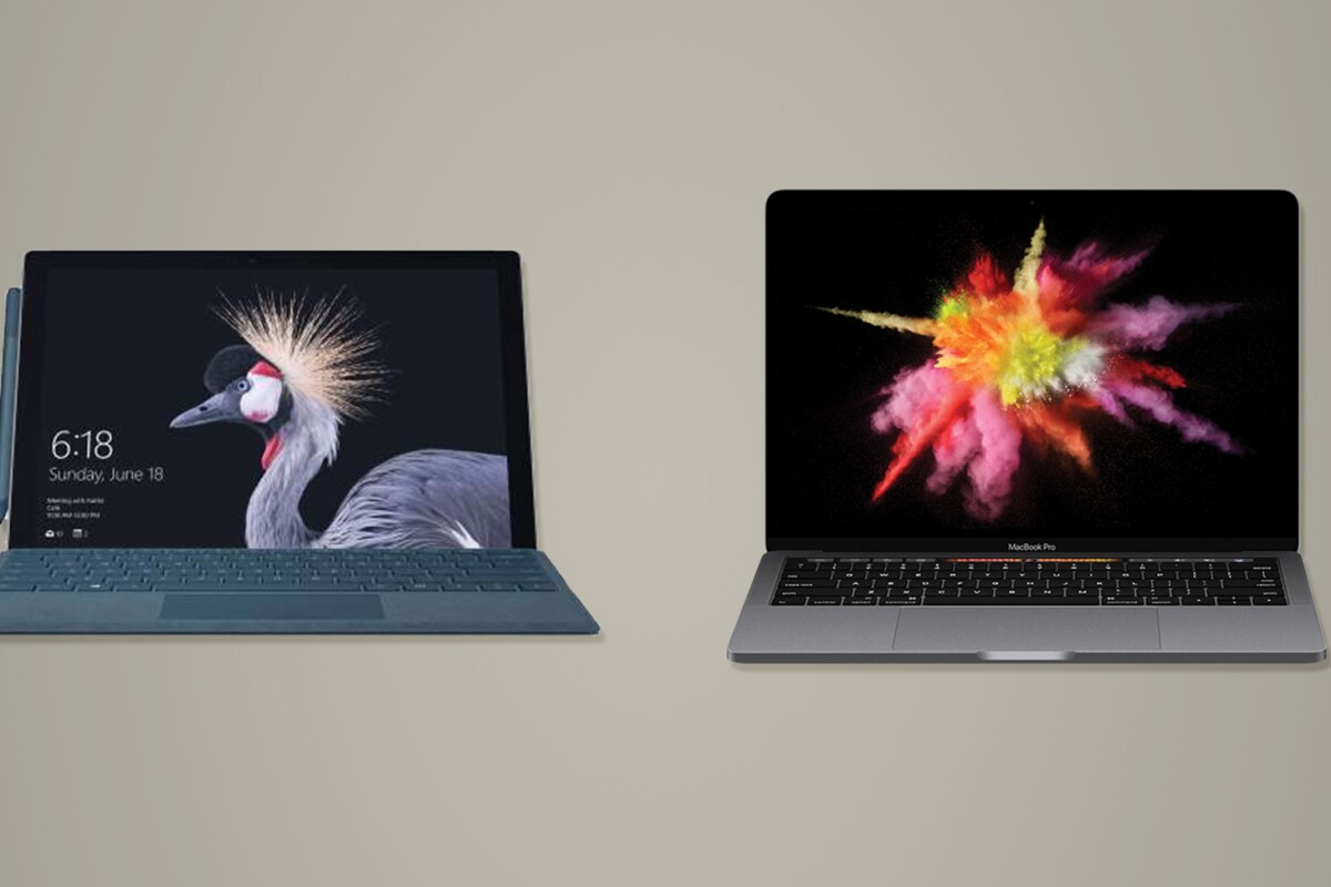 Microsoft Surface Pro 2017 Vs 13 Inch Apple Macbook Pro