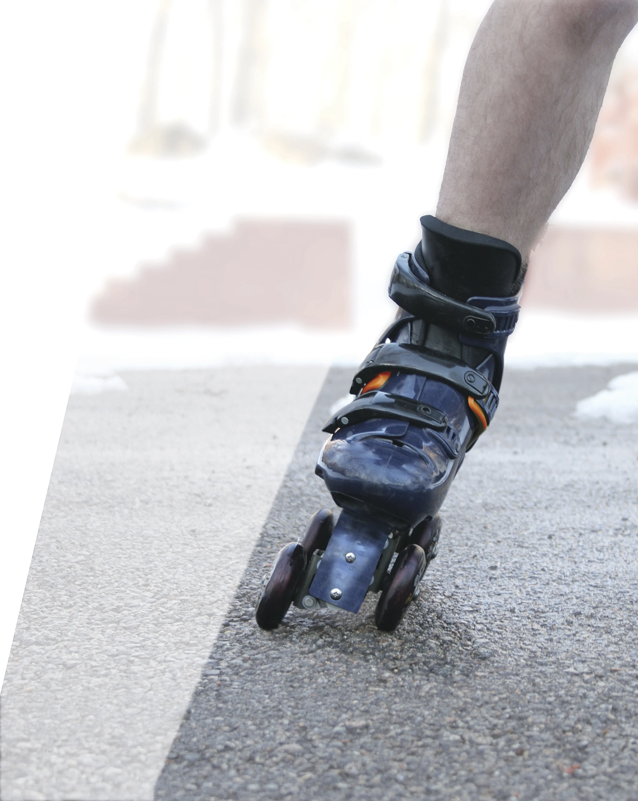 Pavement roller-skiing with Flexiskates
