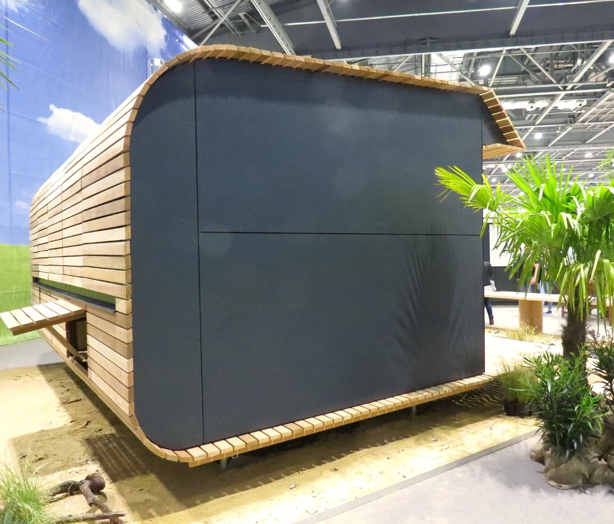 The Wave Eco Cabin can be extended lengthways and widthways