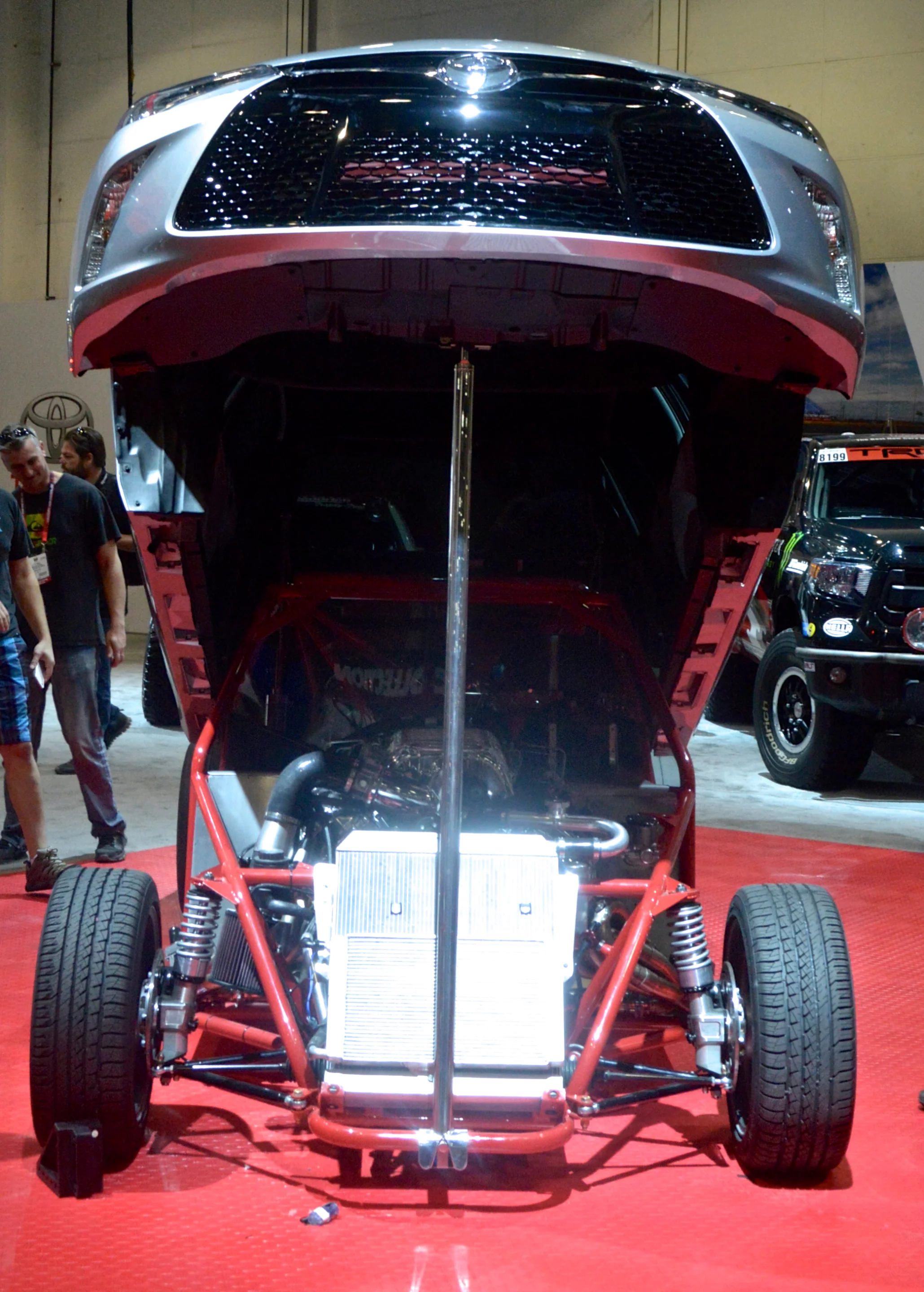 Toyota holds a press conference to reveal the Sleeper Camry at SEMA