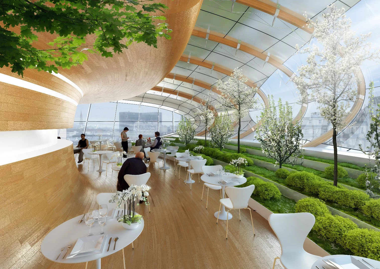 View inside the Chrysalis