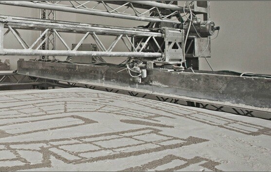 D-Shape 3D printer in action