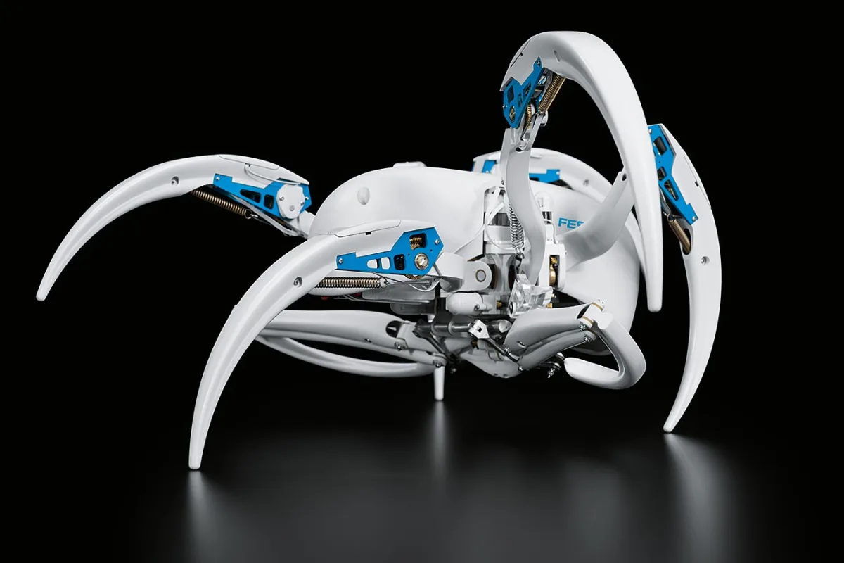 The Festo BionicWheelBot, in walking mode