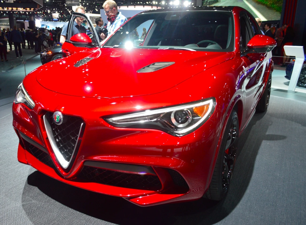 World debut of the Alfa Romeo Stelvio at the 2016 LA Auto Show