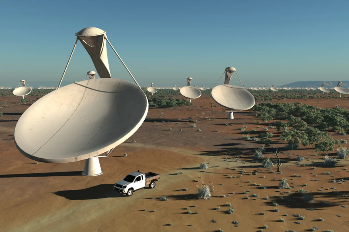 The Square Kilometer Array (SKA) will be shared between Australia and South Africa (Image: SKA Organisation/Swinburne Astronomy Productions)