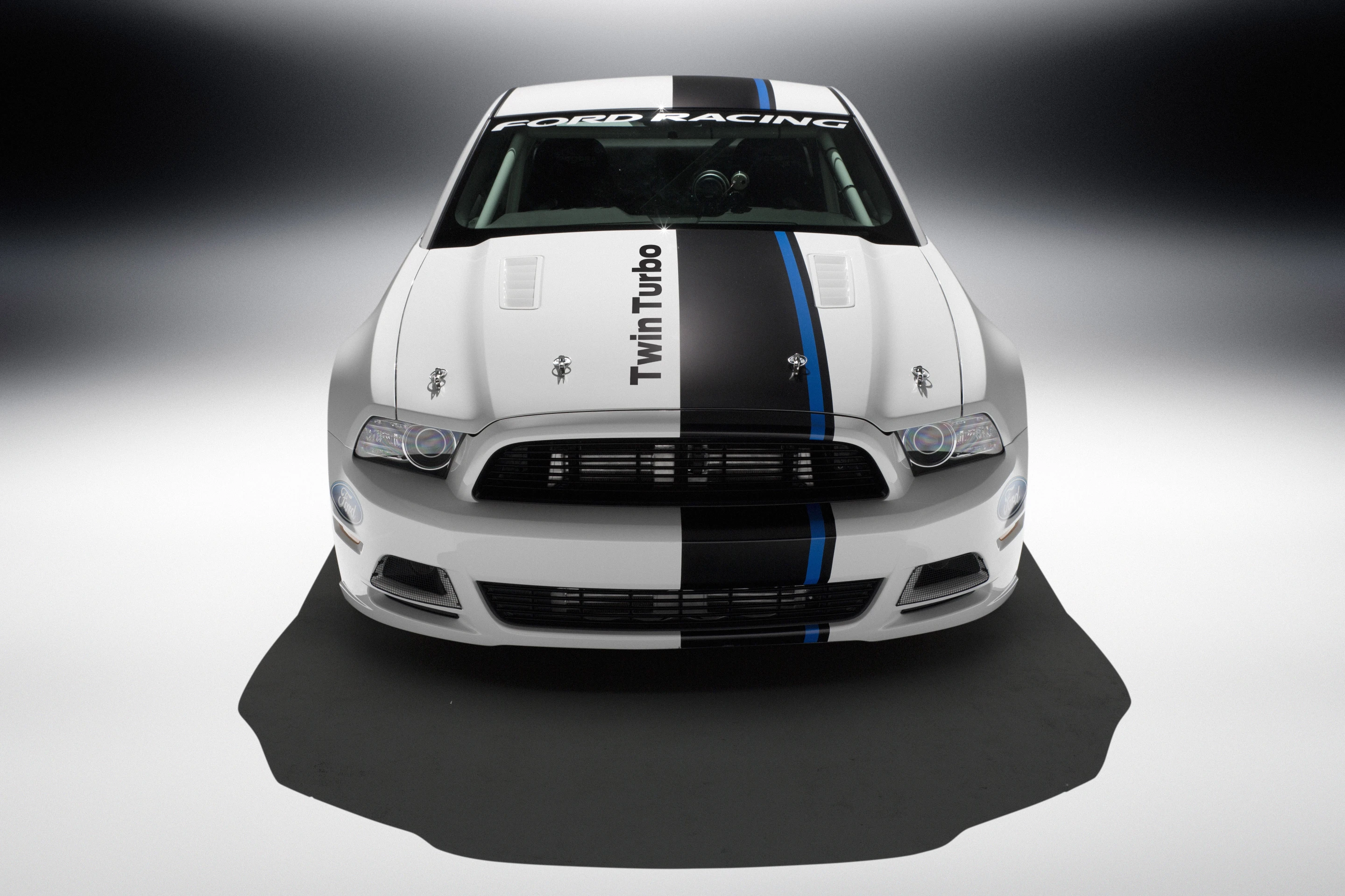 Mustang Cobra Jet Twin-Turbo Concept in white from the front