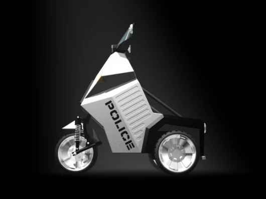 Xtremegreen's three-wheeled Police Mobility Vehicle