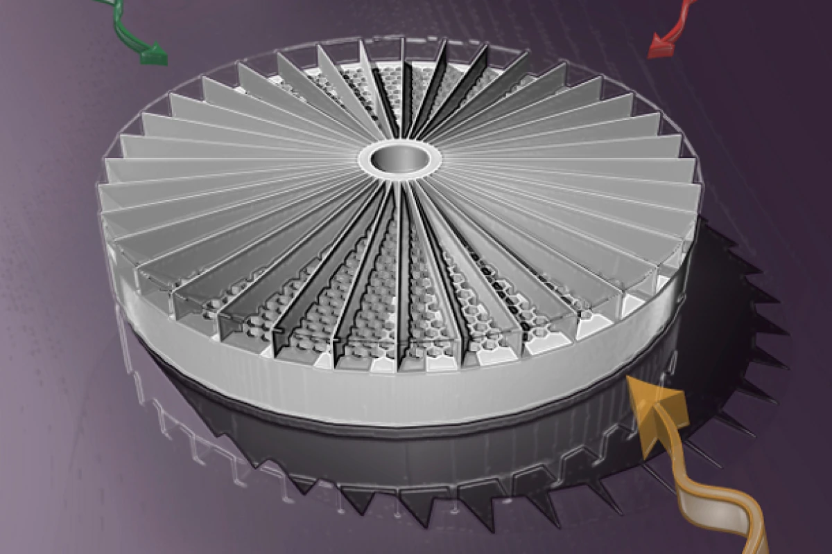 The unique distortion from the slice that the sound passes through allows the prototype sensor to separate simultaneous sounds