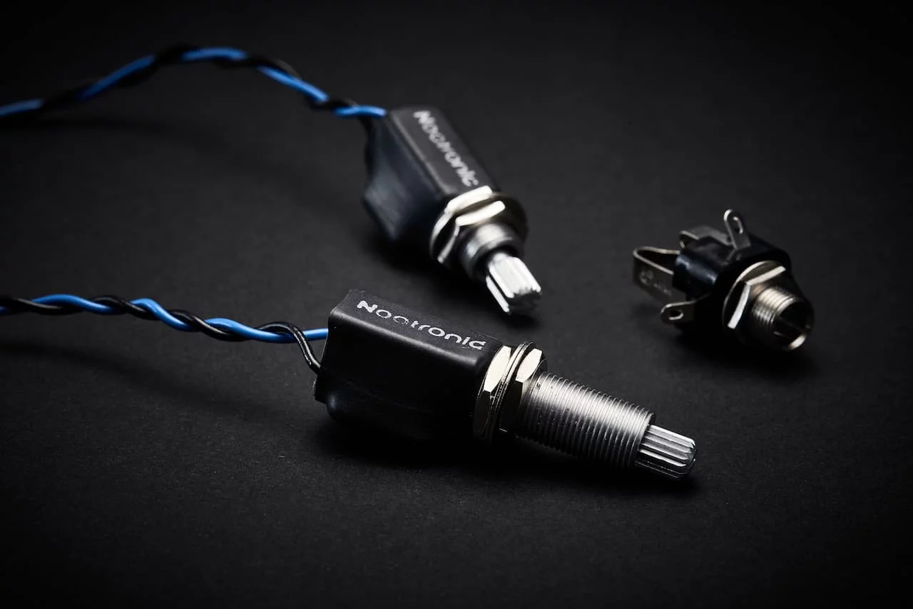 The control pot replaces a guitar's tone knob, and can be had in standard or long versions for compatibility with most electric guitars