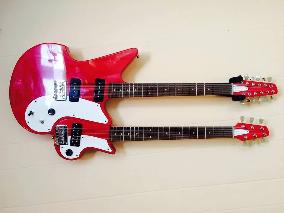 The Magnetic Double Neck from Flux Guitars