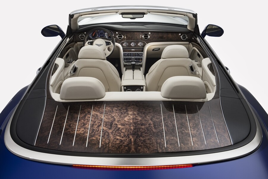 The Bentley Grand Convertible has space for a driver and three passengers