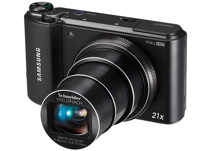 Compared to the iPhones fixed lens, the Samsung WB850F packs a whopping 21x optical zoom giving it a 35mm film equivalent of 23 to 483 mm