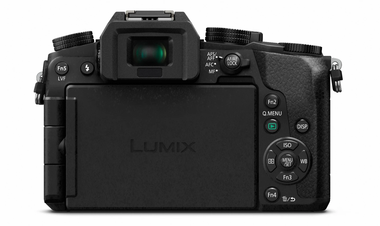The Panasonic Lumix DMC-G7 has an OLED electronic viewfinder with 2,360k dots, and a three-inch free-angle LCD touchscreen with 1,040k dots