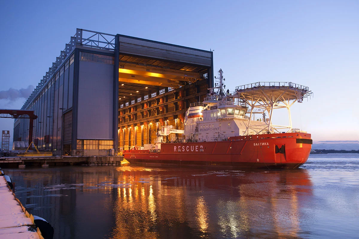 The Baltika at the Arctech Helsinki Shipyard