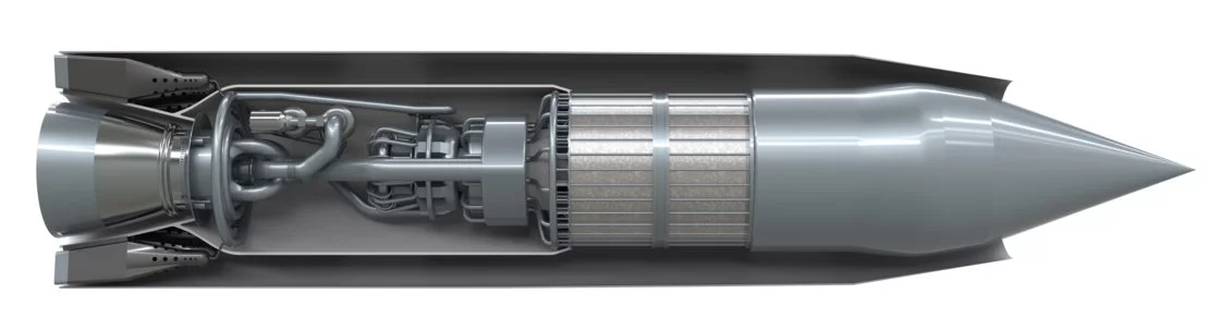 Cutaway view of the latest iteration of the SABRE engine