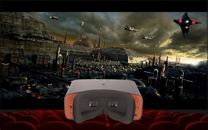 Cinera is designed to replicate the sensation of watching a movie on the big screen